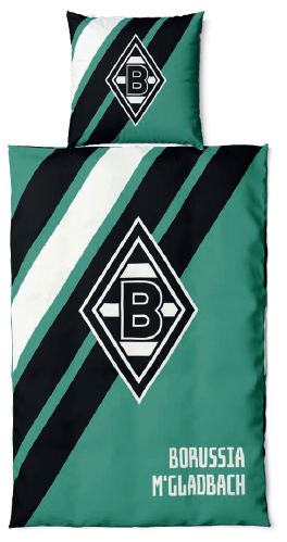 Borussia M´Gladbach Bettwäsche "Block Stripes" 135x200+80x80