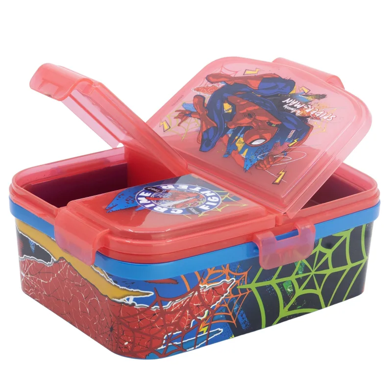 Spiderman "Moving Target" - Lunchbox XL mit 4 Fächern