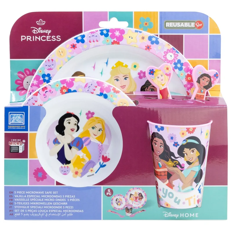 Disney Princess "Be you ti ful" - Geschirr-Set 5-teilig