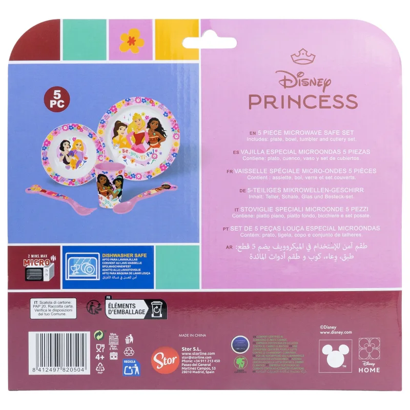 Disney Princess "Be you ti ful" - Geschirr-Set 5-teilig