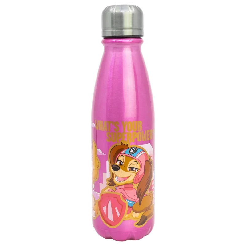 Paw Patrol Girl "Superpower" - Kinder Aluminiumflasche, 600 ml