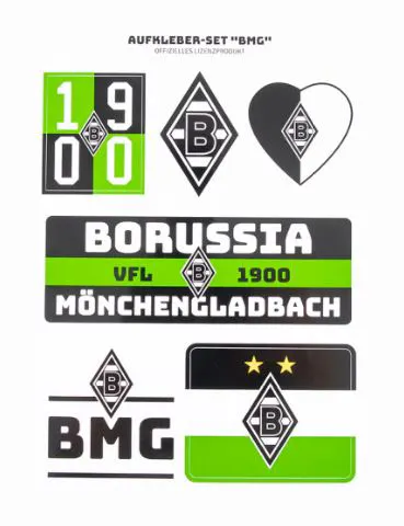 Borussia M´Gladbach Aufkleber-Set "BMG"