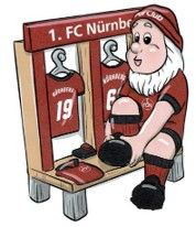 1. FC Nürnberg Gartenzwerg Kabine  Groß