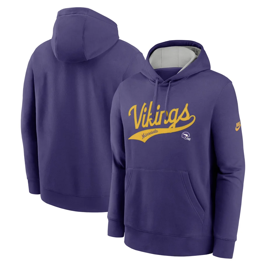Minnesota Vikings Nike Club Fleece Hoodie L