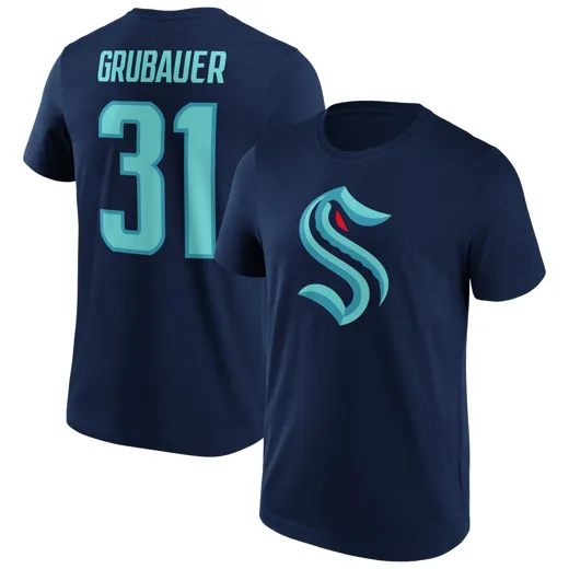 Seattle Kraken N&N Graphic T-Shirt Grubauer 31 3XL