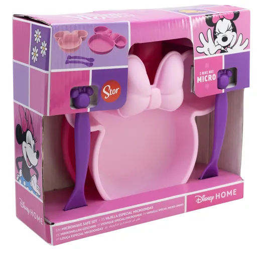 Disney Baby - Minnie Mouse - Geschirrset 4-teilig für Kleinkinder in Geschenkbox