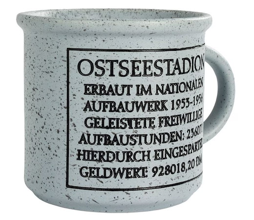 Hansa Rostock Tasse Gedenktafel Ostseestadion 