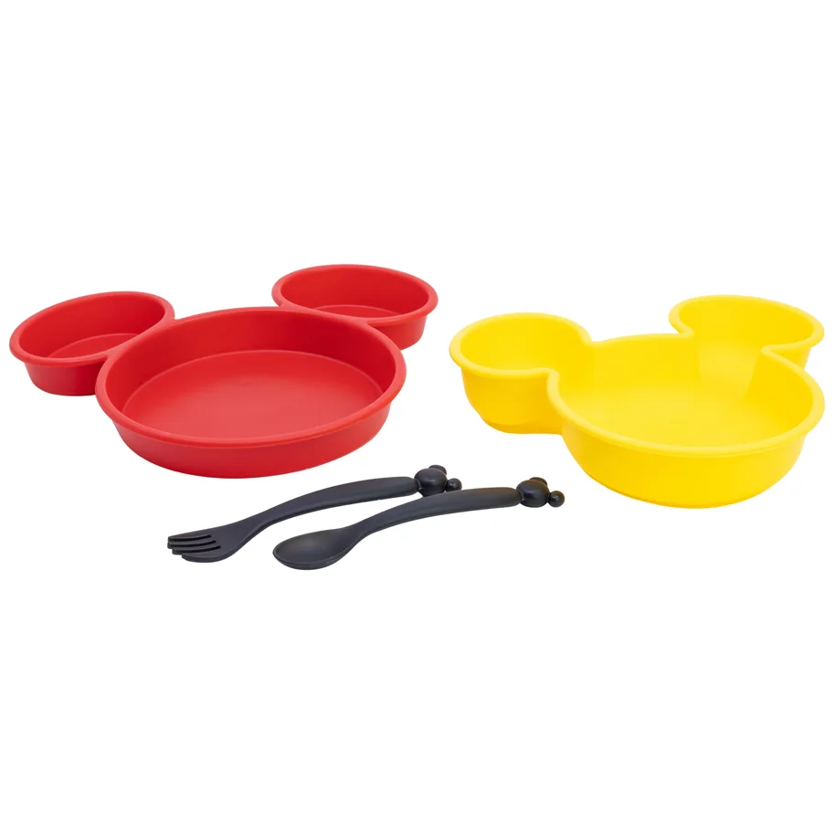 Disney Baby - Mickey Mouse - Geschirrset 4-teilig für Kleinkinder in Geschenkbox
