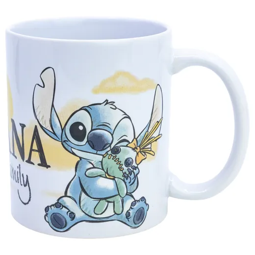Stitch & Angel "OHANA" - Tasse aus Keramik, 325 ml, in Geschenbox