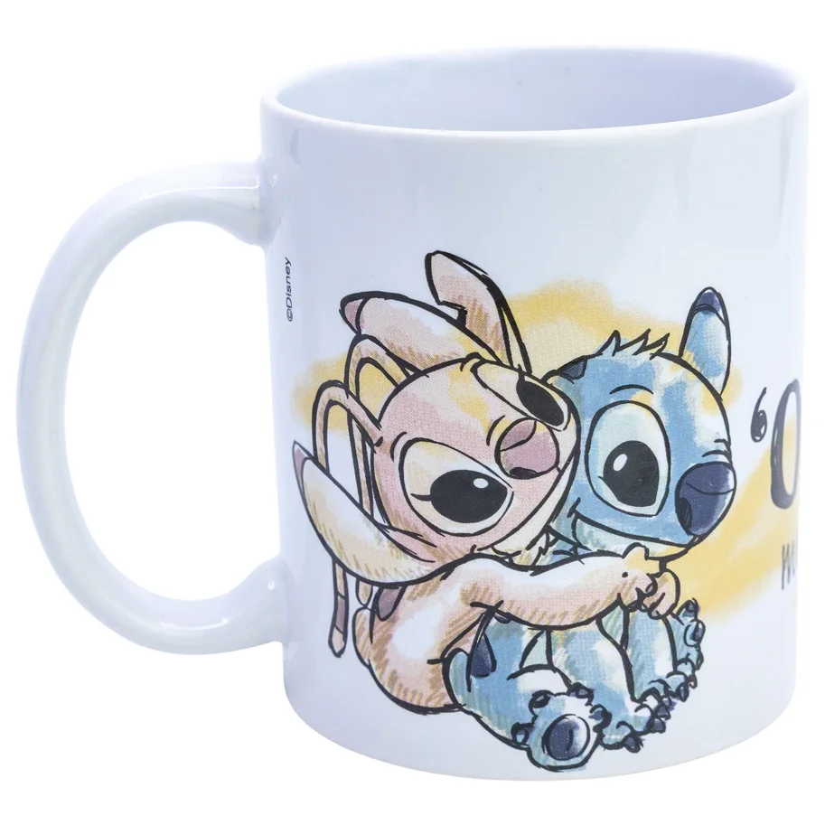 Stitch & Angel "OHANA" - Tasse aus Keramik, 325 ml, in Geschenbox