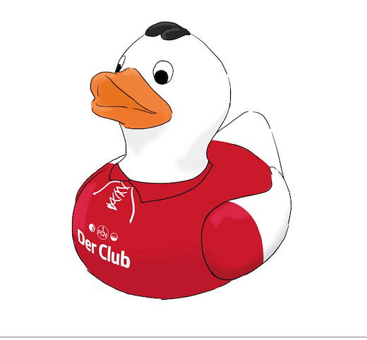 1. FC Nürnberg Badeente Retrotrikot 125 Jahre 