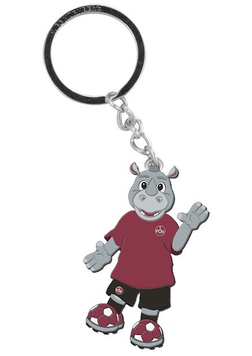 1. FC Nürnberg Schlüsselanhänger Rino Soft-PVC 