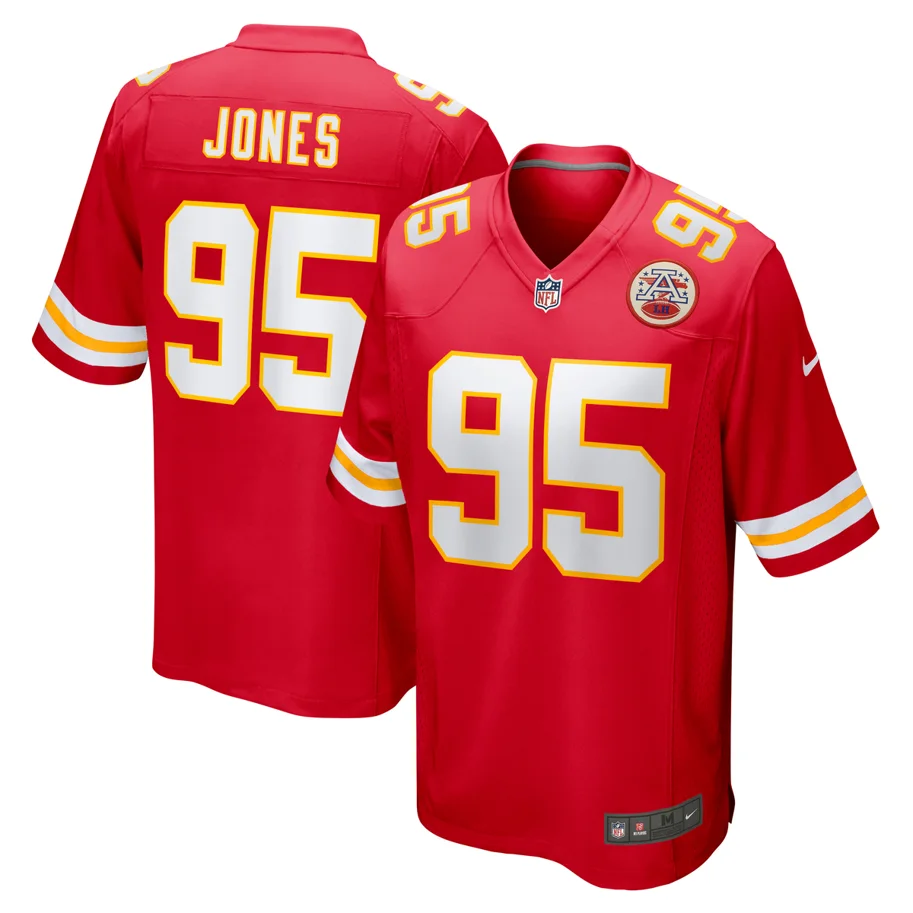 Kansas City Chiefs Nike Home Jersey Jones 95 2XL
