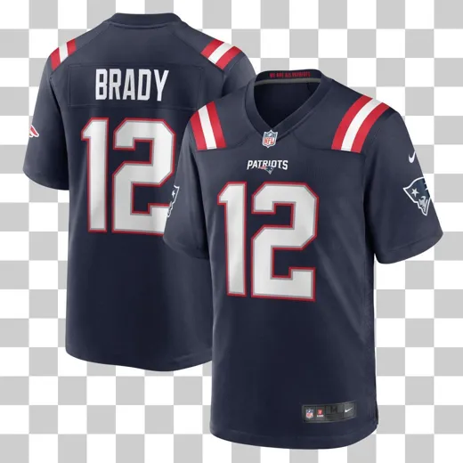 New England Patriots Nike Game Home Brady 12 2XL