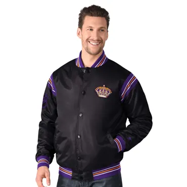 Los Angeles Kings Starter Satin Varsity Jacket M