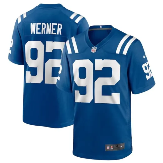 Indianapolis Colts Nike Game Home Jersey Werner 92 3XL