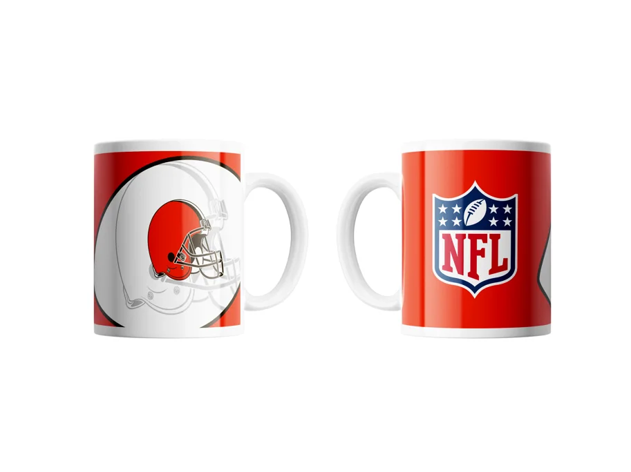 Cleveland Browns Classic Mug Shadow Logo & Shield 