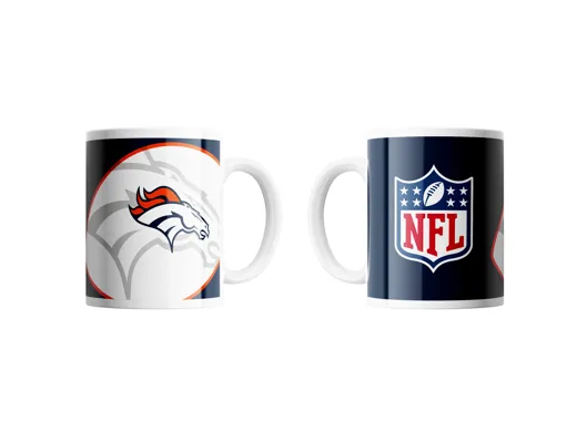 Denver Broncos Classic Mug Shadow Logo & Shield 330ml