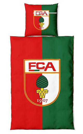 FC Augsburg Bettwäsche gestreift 