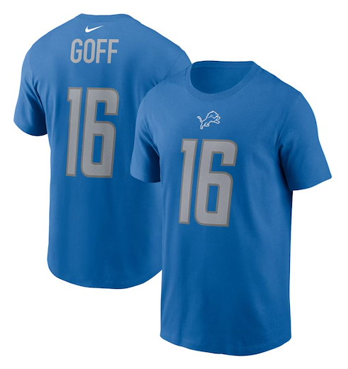 Detroit Lions Nike T-Shirt Goff 16 2XL