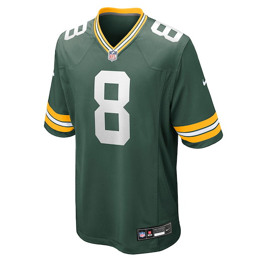 Green Bay Packers Nike Home Jersey Jacobs 8 M