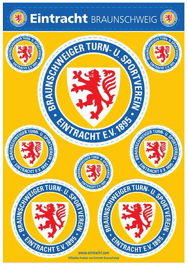 Eintracht Braunschweig Aufkleberset Motiv A5 