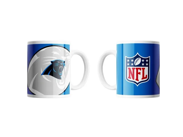 Carolina Panthers Classic Mug Shadow Logo & Shield 