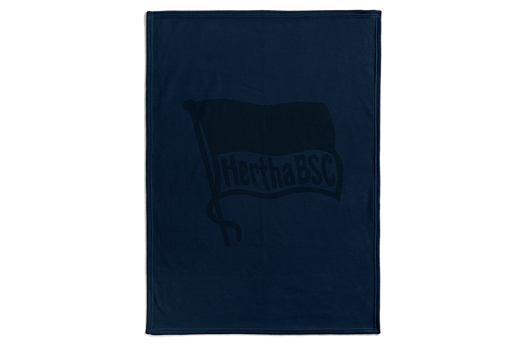 Hertha BSC Sherpadecke Fahne Navy 150x200cm