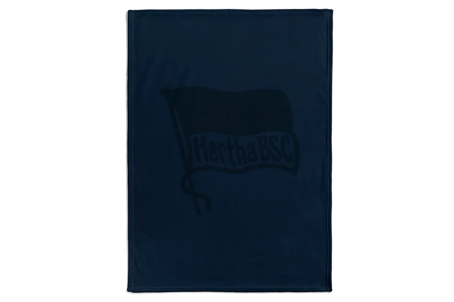 Hertha BSC Sherpadecke Fahne Navy 150x200cm