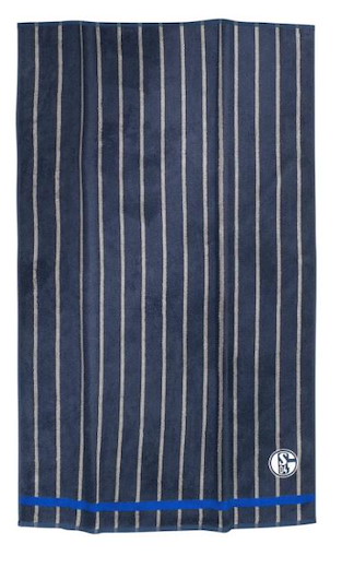 FC Schalke 04 Duschtuch navy Streifen 