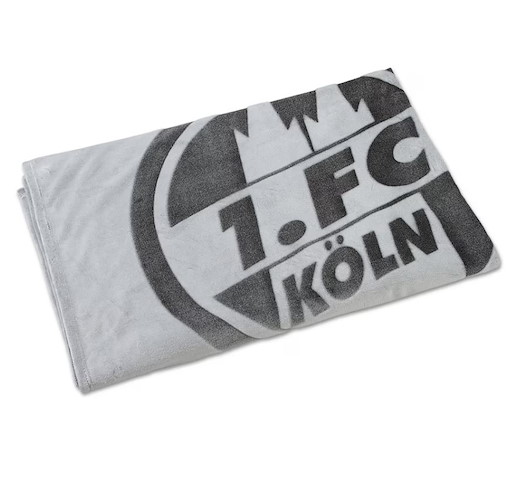 1. FC Köln Flanelldecke "Logo" grau 150x200cm