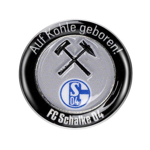 FC Schalke 04 Anstecker Auf Kohle geboren 