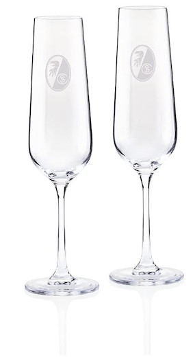 SC Freiburg Sektglas 2er-Set 