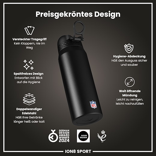 Philadelphia Eagles Steel Water Bottle 750ml 750ml