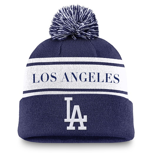 Los Angeles Dodgers Nike Peak Pom Beanie 