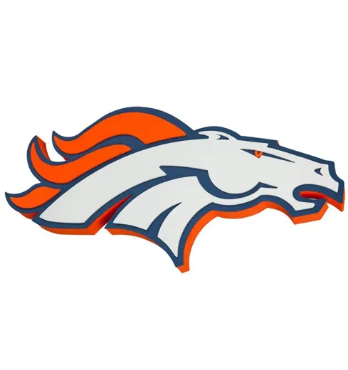 Denver Broncos 3D FanFoam Super Size Wall Sign 14 x 15