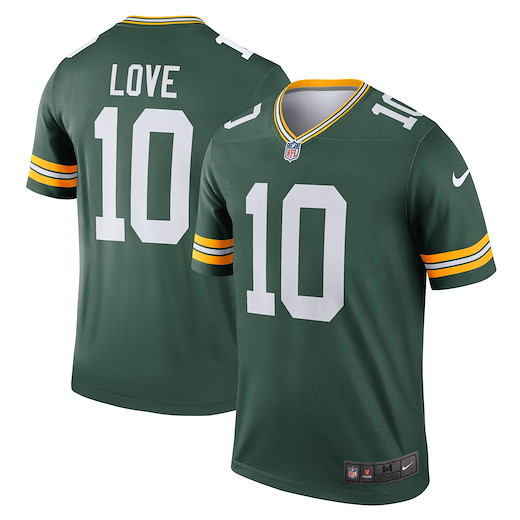 Green Bay Packers Nike Legend Jersey Love 10 L