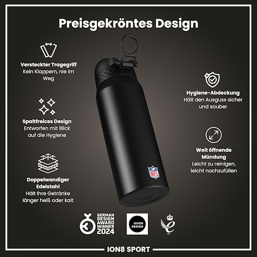 Washington Commanders Steel Water Bottle 750ml 750ml