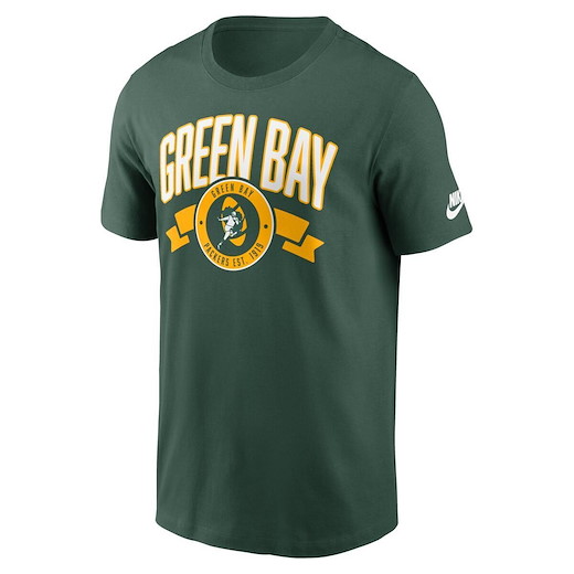 Green Bay Packers Nike Rewind F&B Hit Tee M