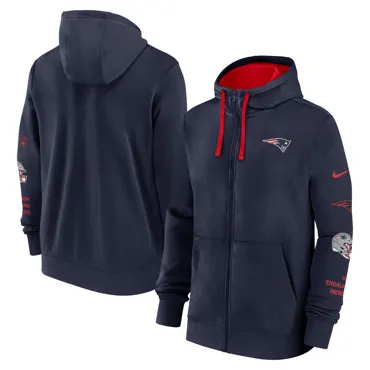 New England Patriots Nike Full-Zip Fleece Hoodie 2XL