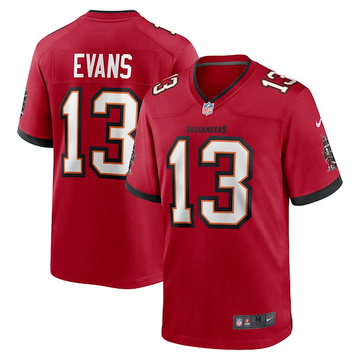 Tampa Bay Buccaneers Nike Home Jersey Evans 13 S