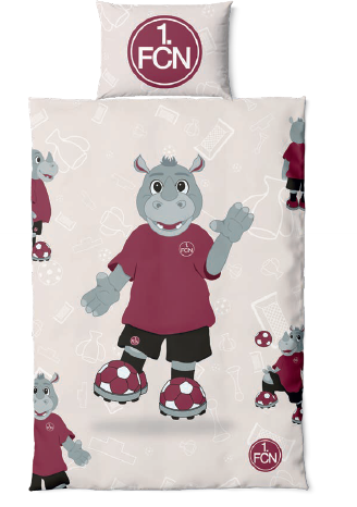 1. FC Nürnberg Bettwäsche Kinder Rino 100 x 135 cm