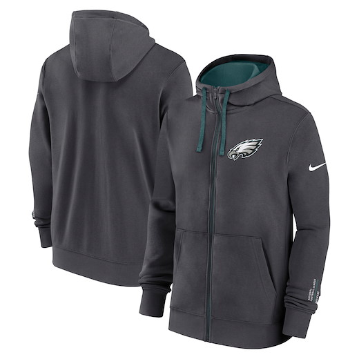 Philadelphia Eagles Nike Club FZ Hood XL
