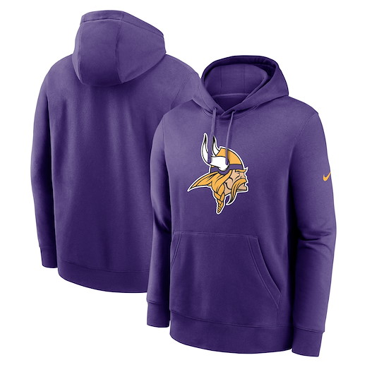 Minnesota Vikings Nike Club Logo Hoodie M