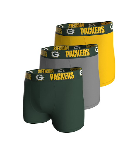 Green Bay Packers 3pk Boxers M