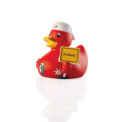 SC Freiburg Badeente Ortsschild 