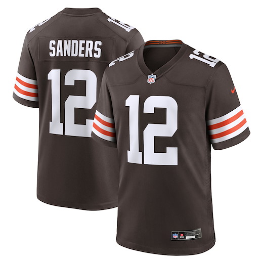Cleveland Browns Nike Home Game Jersey Sanders 12 M
