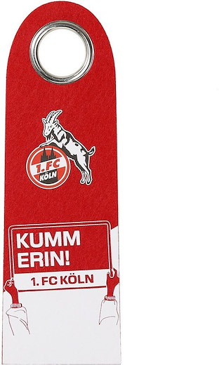 1. FC Köln Türhänger "Logo" rot 