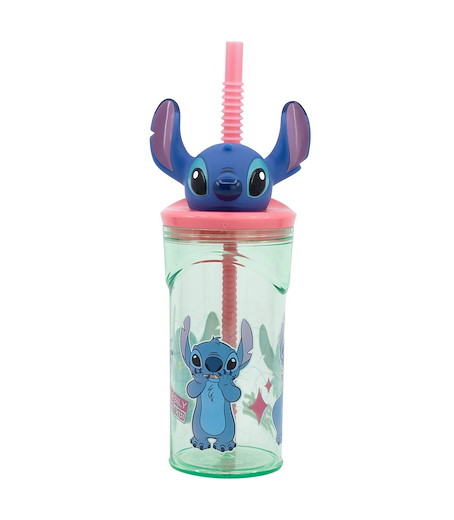 Stitch Flowers - 3D-Figur Flasche, 360 ml