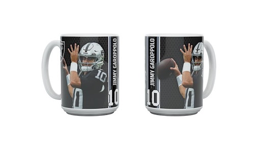 NFLPA GAROPOLLO - Raiders "MOTION" Mug 